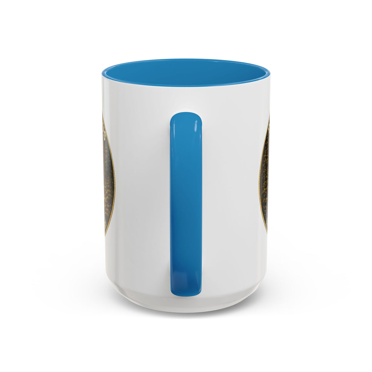 Patriae Fidus Flag Waterfall Accent Coffee Mug (11/15oz) — Faithful to Country