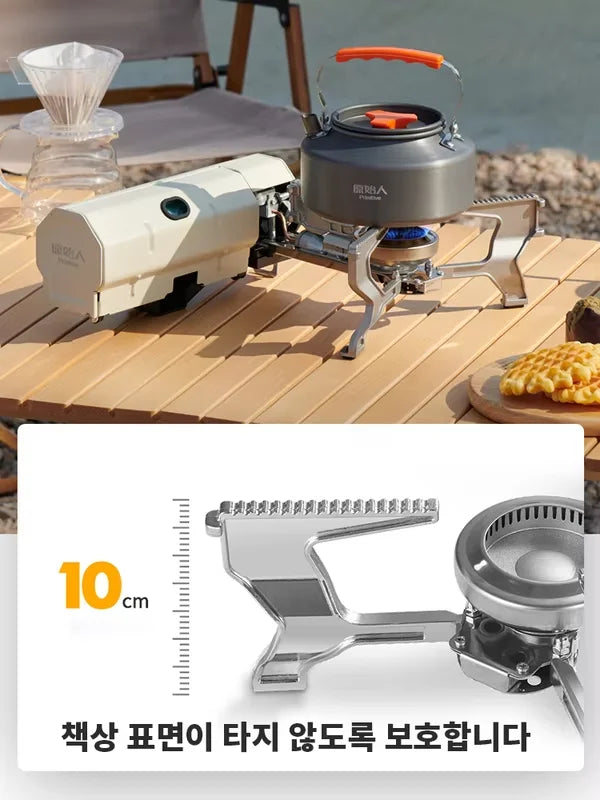 PRIMITIVE Camping Gas Stove Portable Lightweight Canister Top Stove Compact Durable Outdoor Cooking Picnic Backpacking Stove