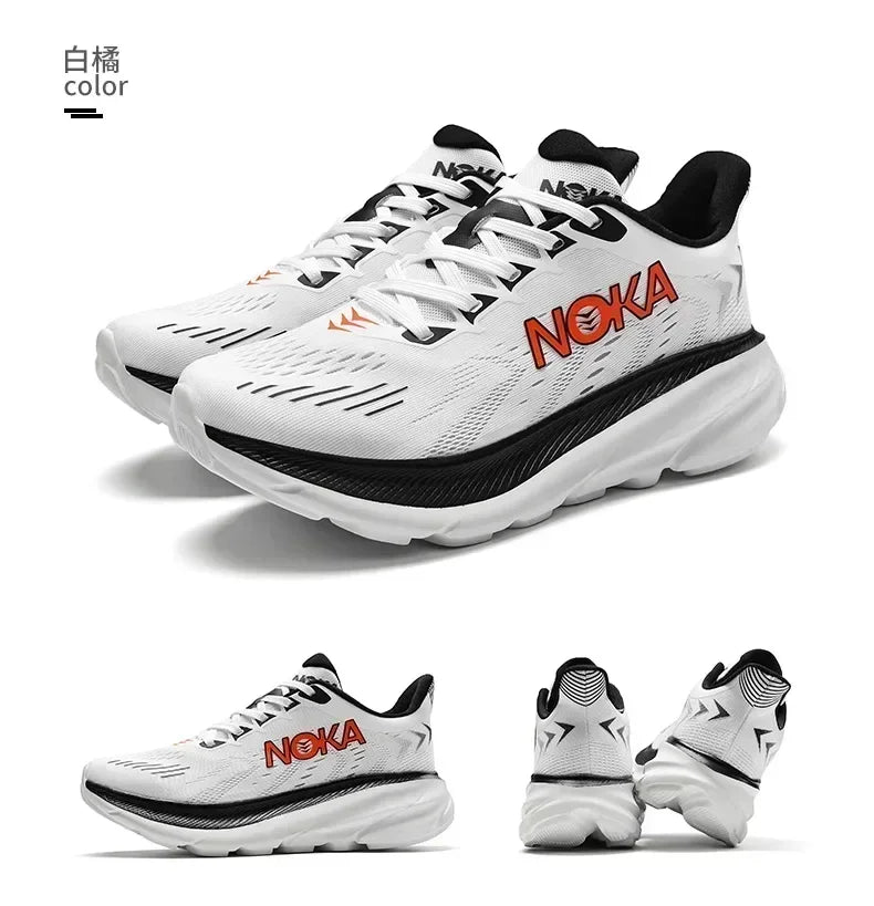 Men's Running Shoes Breathable Cushioning Luxury shoes Trainer Race Outdoor Couple Non-Slip Jogging Sneakers Mesh Off-road Shoes
