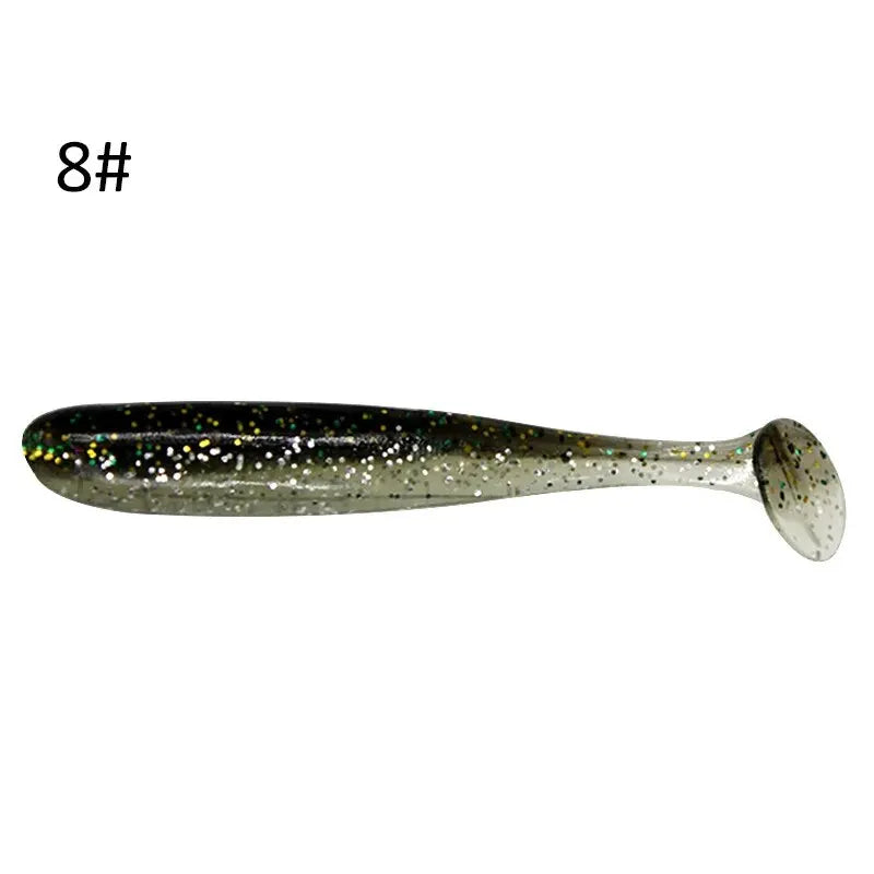 10Pcs/Bag 70mm 90mm 120mm Swim Bait Lure Soft Plastics 2 Inch Saltwater Paddle Tail Swimbait