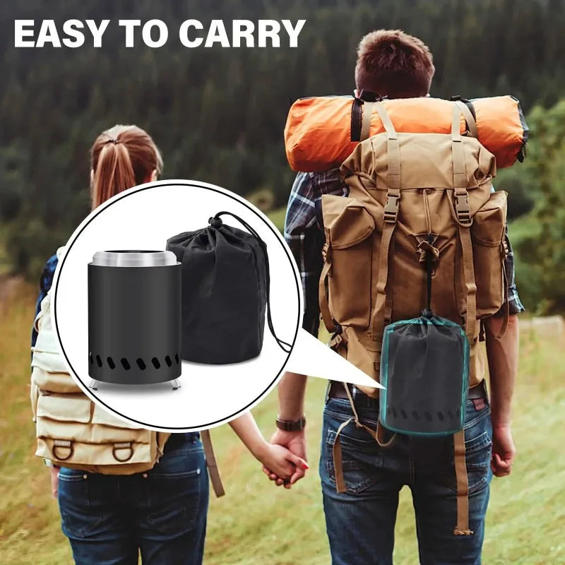 1pcs Portable Mini Camping Stove, Non-smoking, Suitable For Indoor And Outdoor Use, Perfect For Camping, Garden Warmth