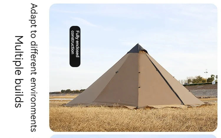 ASTA GEAR Fk 4 Camping pyramid ultralight tent can burn firewood, stove with snow skirt