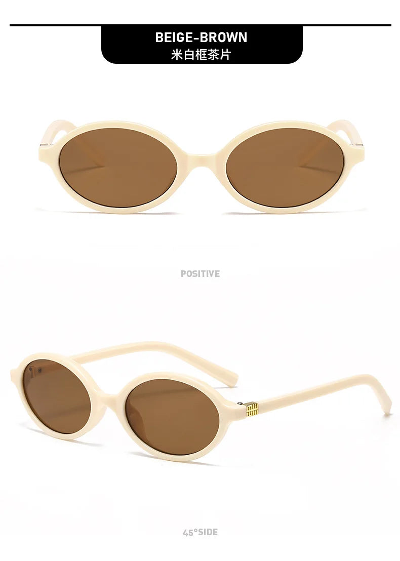 Fashion Small Oval Leopard Sunglasses Women Lovely Ins No Makeup Anti Blue Light Glasses Cute Decorative Computer Glasses 선글라스