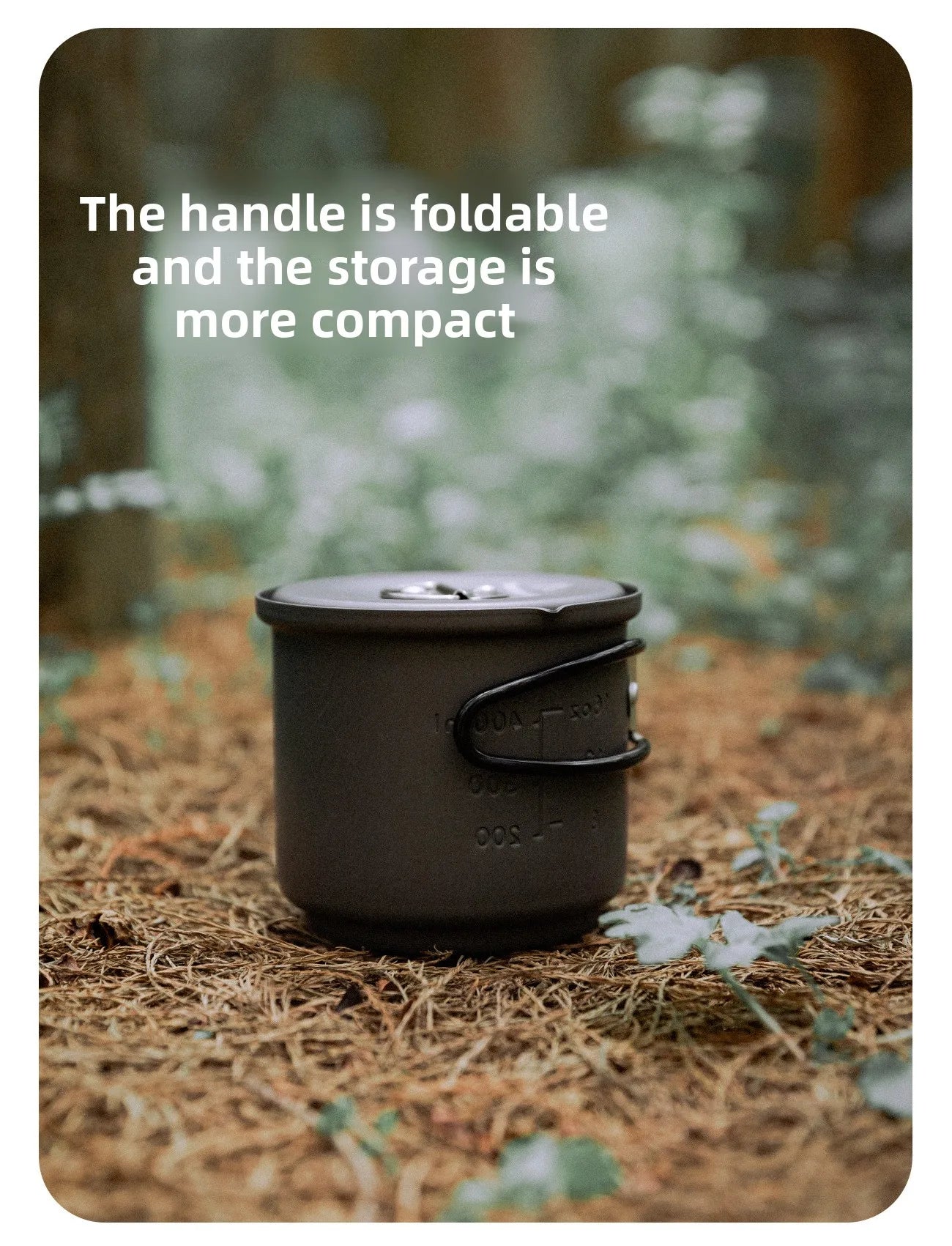 MOUNTAINHIKER New Outdoor Camping Alcohol Stove Set All-in-one Portable Lightweight Aluminum Alloy Stove Pot Cooking Accessory