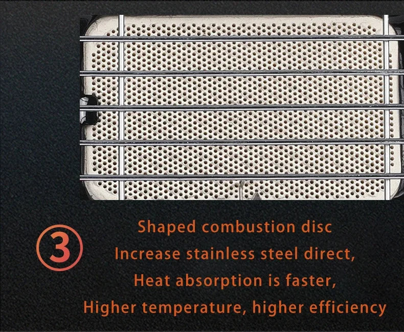 Portable Gas Camping Stove Outdoor Picnic BBQ Stove Portable Hand Warmer Home Heater Cassette Stove for Camping Tent Fishing