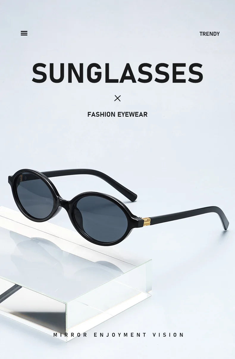 Fashion Small Oval Leopard Sunglasses Women Lovely Ins No Makeup Anti Blue Light Glasses Cute Decorative Computer Glasses 선글라스