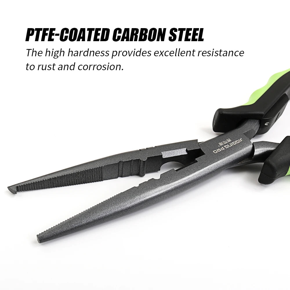 JIGGING PRO 9" Fishing Pliers High Carbon Steel Saltwater Fishing Tackle Pesca Accesorios