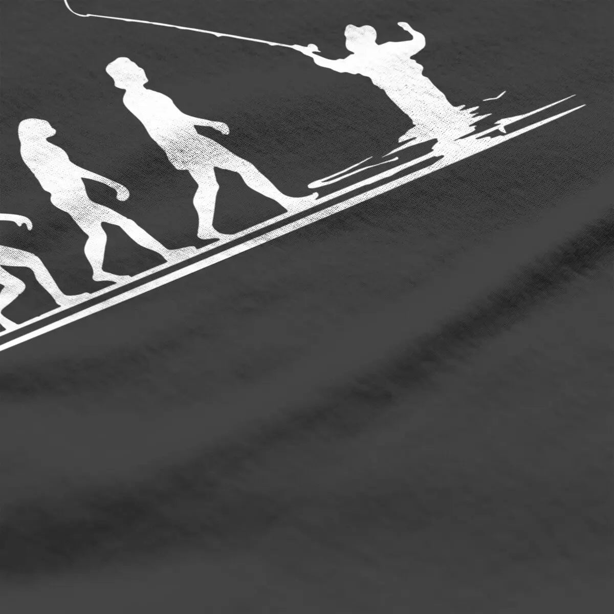 Evolution of Man Fly Fishing Funny T Shirt for men 100% Cotton printed plus size Fishing Angling Fishermen Fish Retr Gift Idea