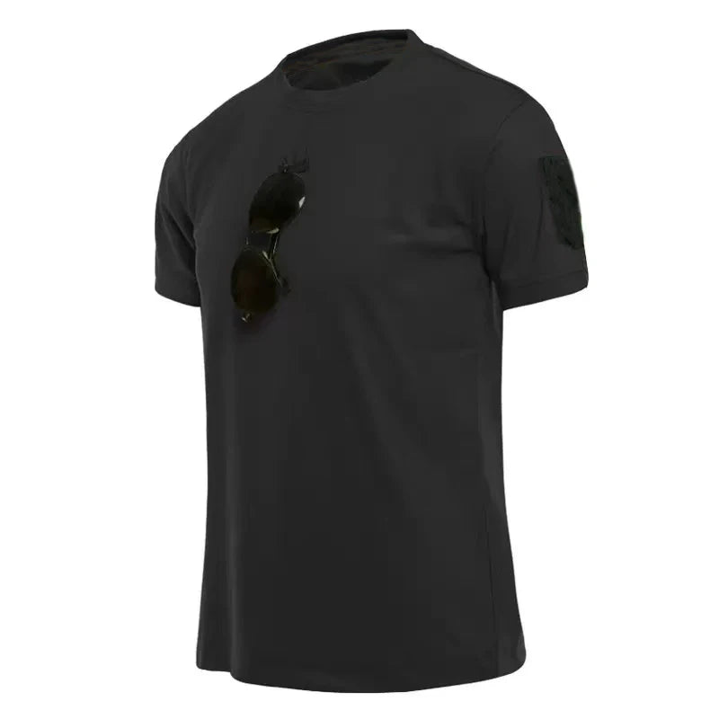 Men's Summer T-shirt Male Camping Hiking Trekking Fishing Training Running Gym Breathable Pullover Climbing Casual Cargo Shirts
