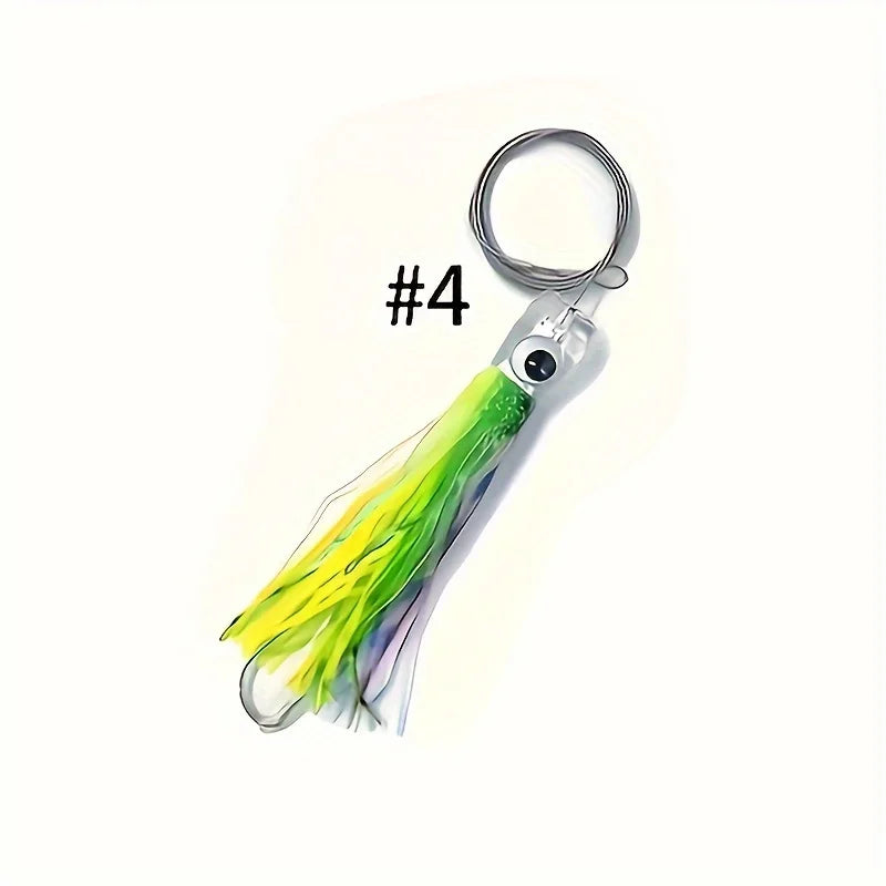 Trolling Lure Saltwater, 6.5 inch Squid Skirted Deep Sea Fishing Lure,Tuna, Marlin, Wahoo, Shark, Mahi Trolling Fishing Lure