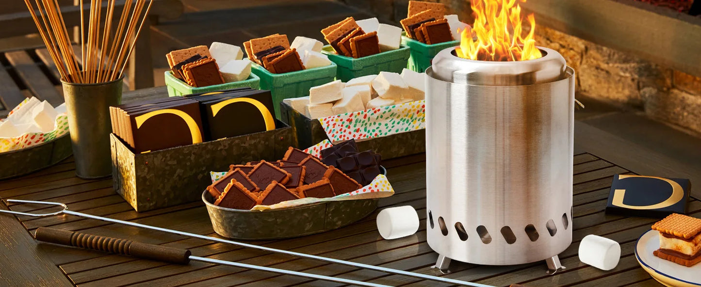 Wood Burner Stove Portable Firewood Stove Stainless Steel Outdoor Camping Smokeless stove Mini fire stove campfire stove