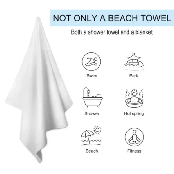 Beach Towel Sea Turtle Pattern Sun Protection Windproof Suitable For Swimming Pool Camping Travel Blanket