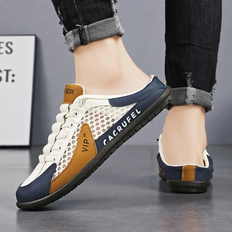 Brand protection 2026 new men's lightweight non-slip breathable wear-resistant running sports fashion versatile casual shoes