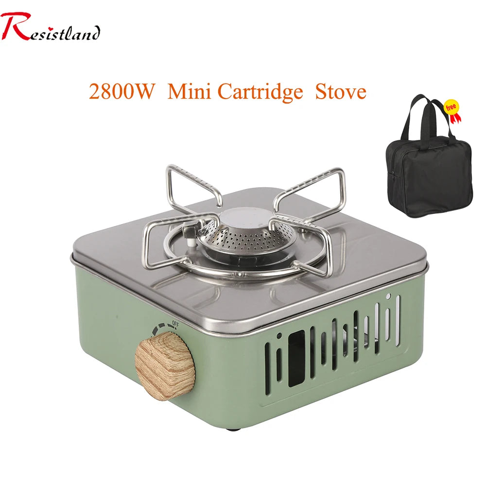 2800W Camping Gas Stove  High Firepower Portable Cassette Furnace Outdoor Gas Burner Picnic Hiking Traveling