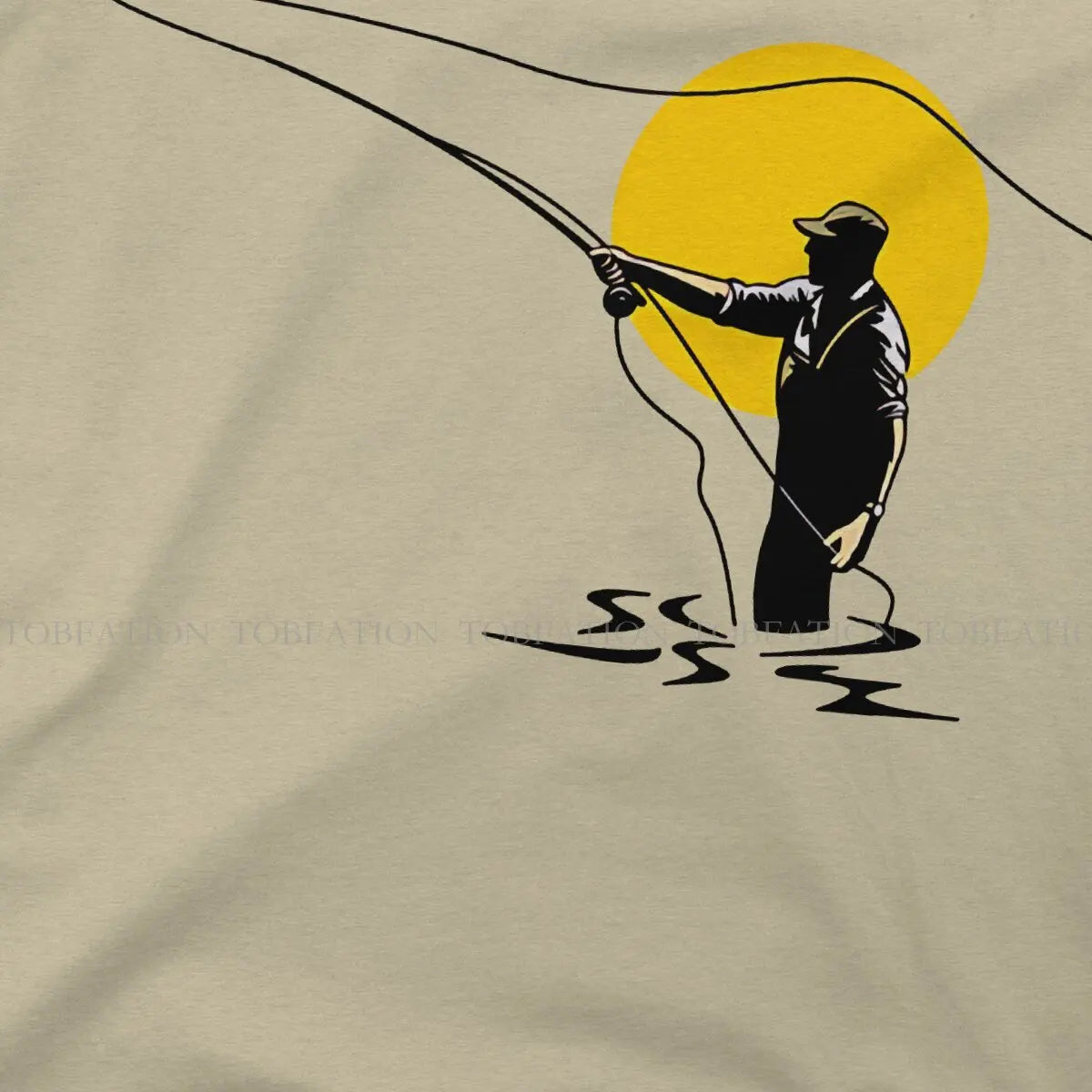 Fisherman Fishing Vintage Tshirt Graphic Men Tops Vintage Punk Summer Short Sleeve Cotton Harajuku T Shirt
