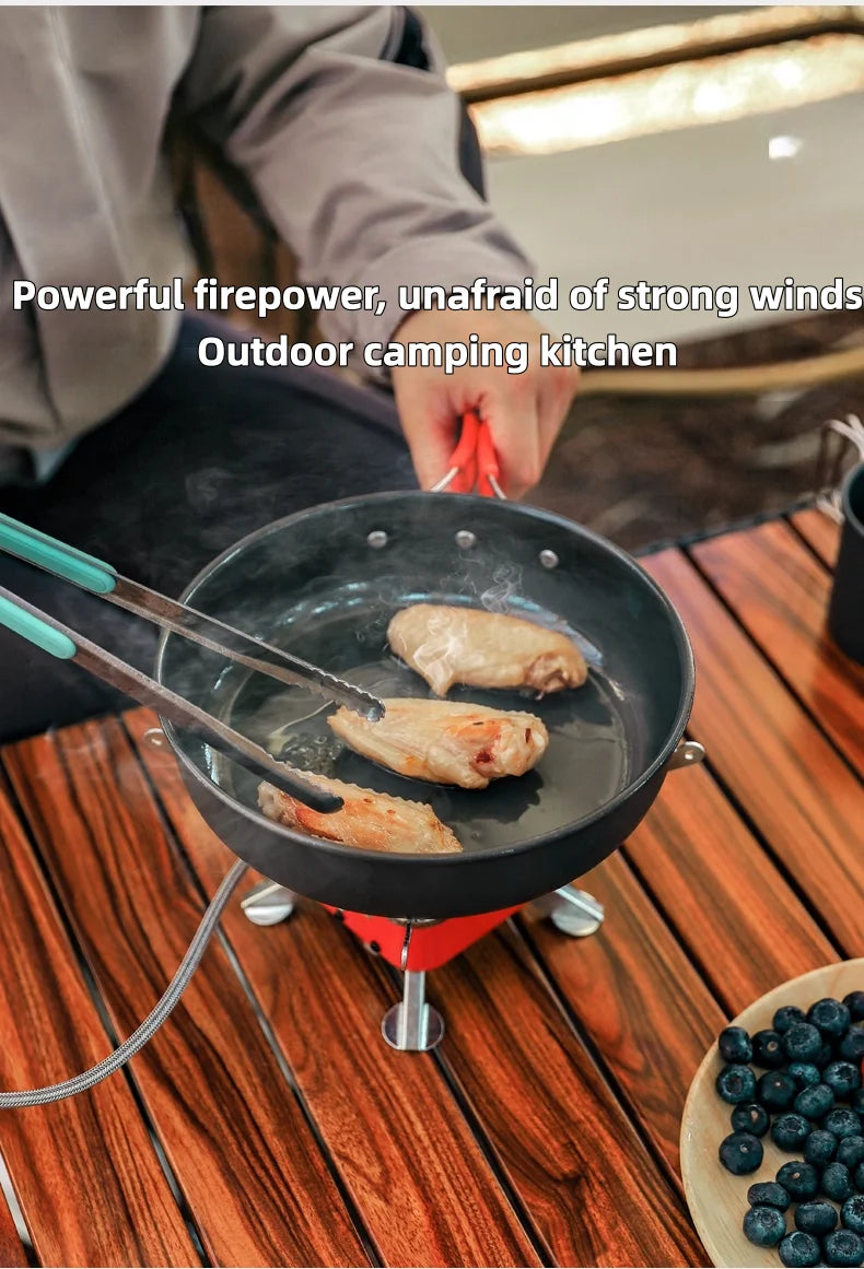 Portable camping stove burner, foldable and windproof outdoor fire stove, camping, hiking, picnic, camping burner, barbecue stov