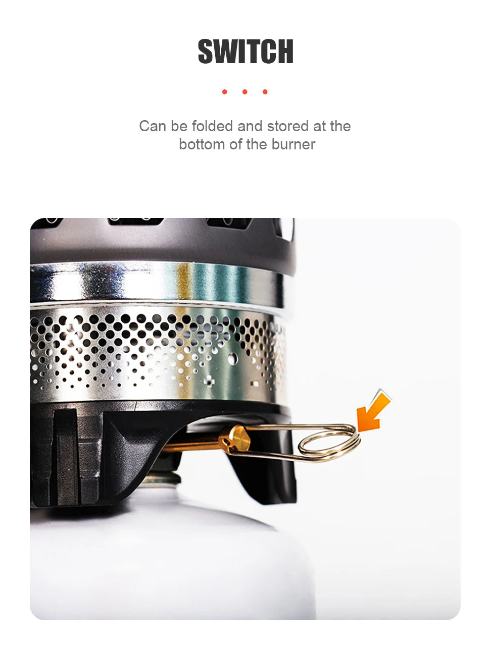 0.9L Camping Stove System Portable Cooking Burner Outdoor Propane Cooking System for Hiking Beach Picnic Trekking Emergency Use
