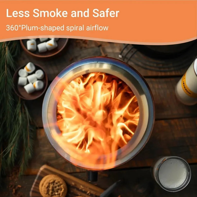1pcs Portable Mini Camping Stove, Non-smoking, Suitable For Indoor And Outdoor Use, Perfect For Camping, Garden Warmth