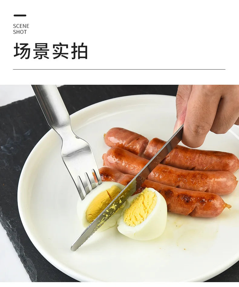 Stainless Steel Portable Tableware Outdoor Camping Multi-functional Fork Spoon Cutlery Set Military Camping Tactical Utensil Kit