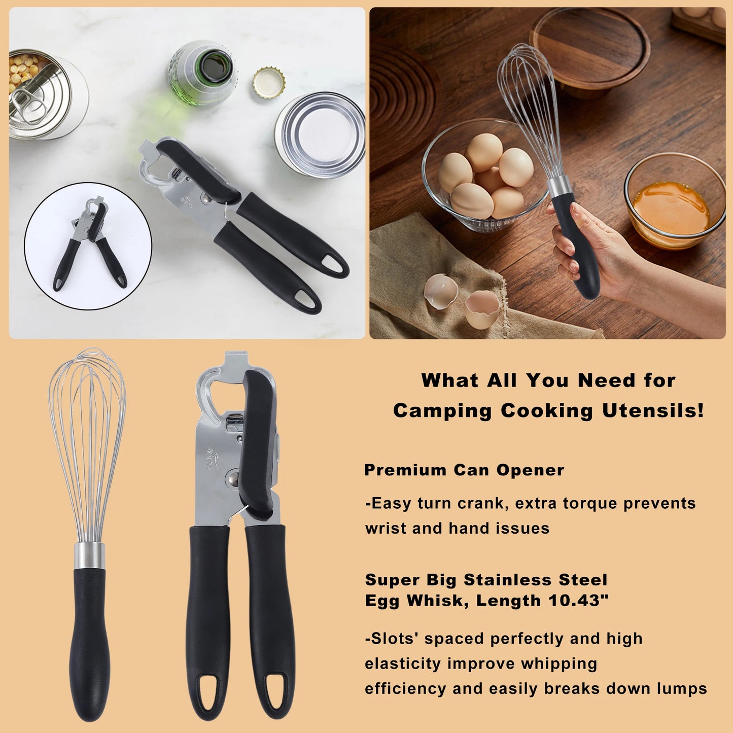 26Pcs Outdoor Camping Cooking Utensils Set Silicone Kitchen Utensil Cooking Set RVs Camping Cooking and Grilling Gear Must Haves
