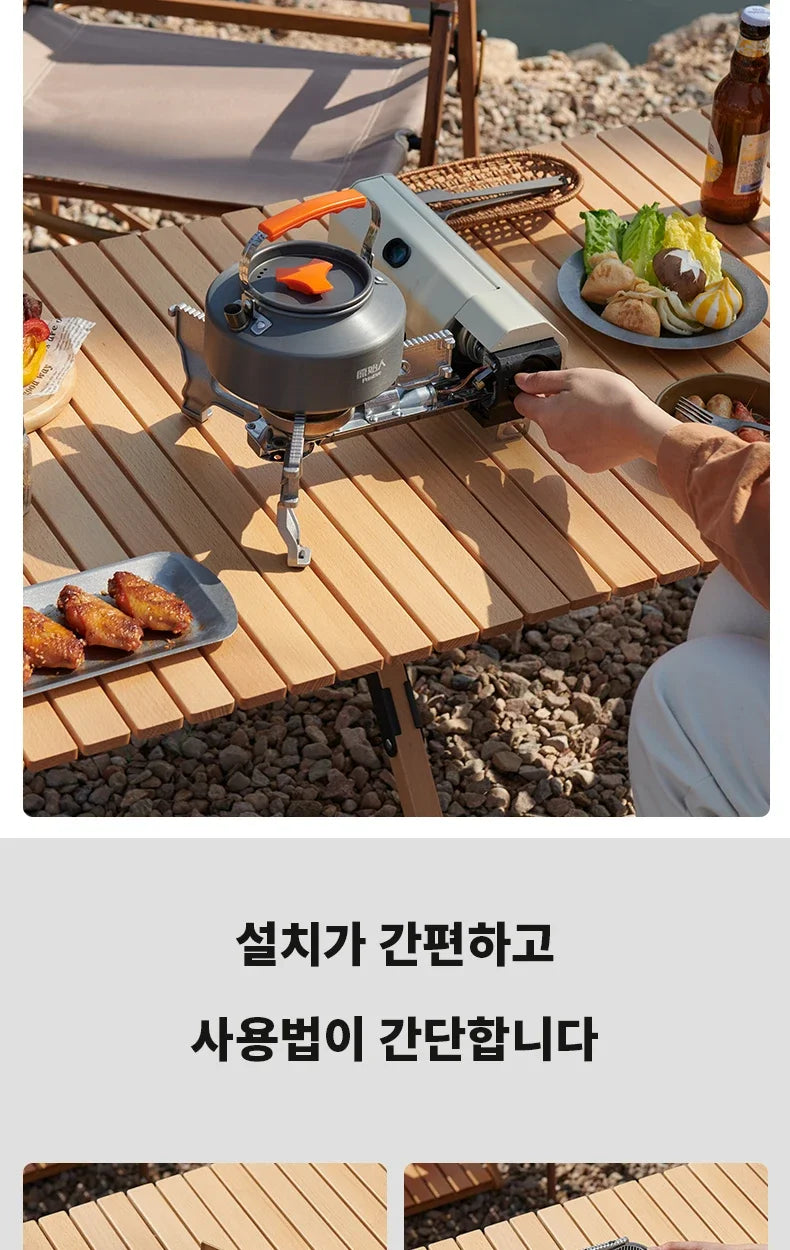 PRIMITIVE Camping Gas Stove Portable Lightweight Canister Top Stove Compact Durable Outdoor Cooking Picnic Backpacking Stove