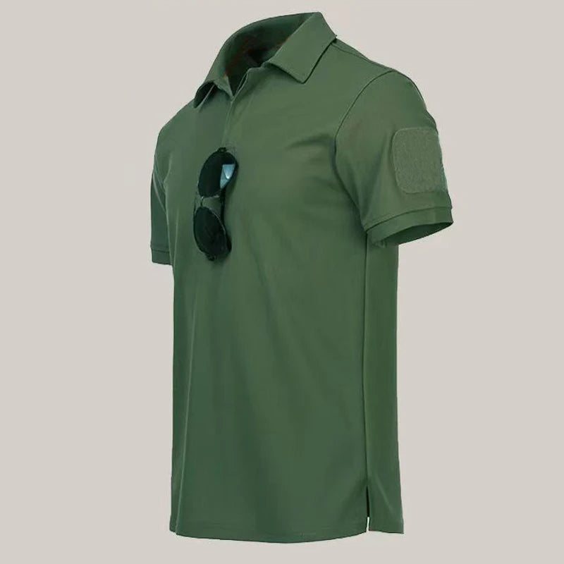 Men's Summer T-shirt Male Camping Hiking Trekking Fishing Training Running Gym Breathable Pullover Climbing Casual Cargo Shirts