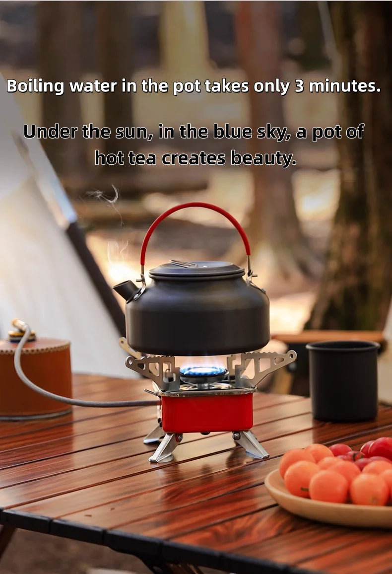 Portable camping stove burner, foldable and windproof outdoor fire stove, camping, hiking, picnic, camping burner, barbecue stov