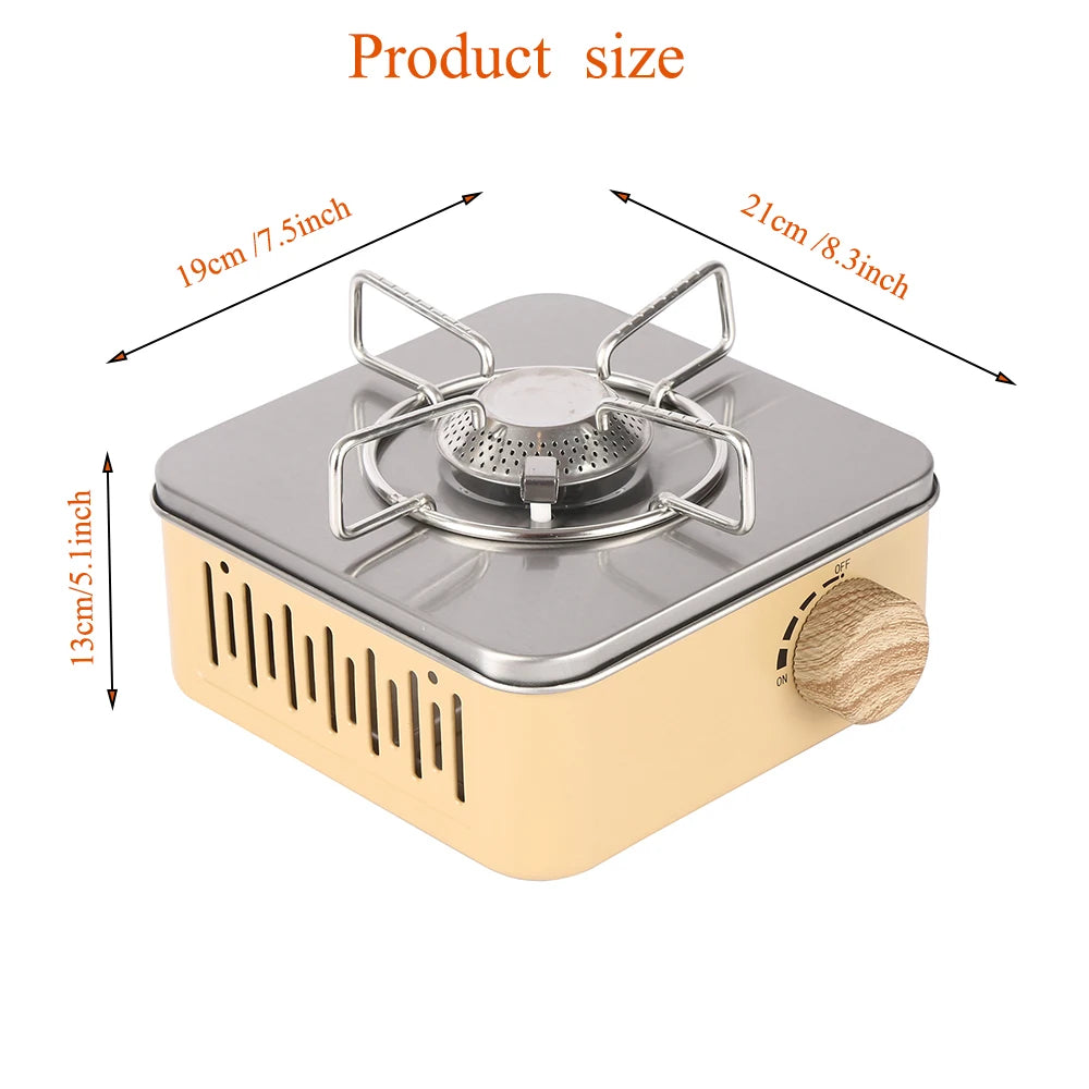 2800W Camping Gas Stove  High Firepower Portable Cassette Furnace Outdoor Gas Burner Picnic Hiking Traveling