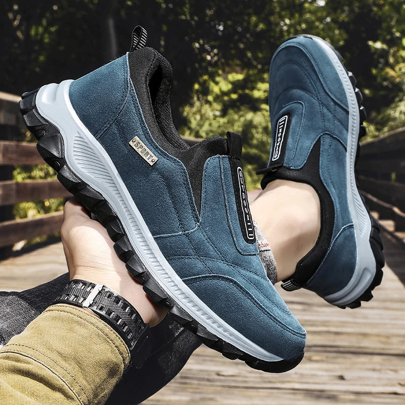 Men's non-slip casual sports shoes wear-resistant hiking shoes Outdoor 2025 fashion comfortable flat walking shoes for men