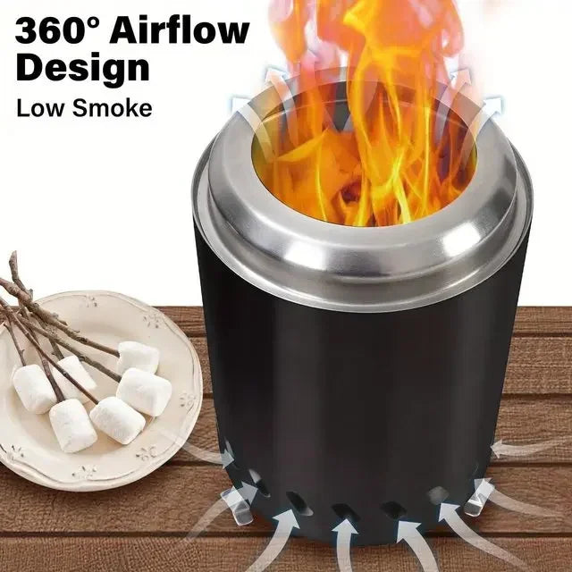 1pcs Portable Mini Camping Stove, Non-smoking, Suitable For Indoor And Outdoor Use, Perfect For Camping, Garden Warmth