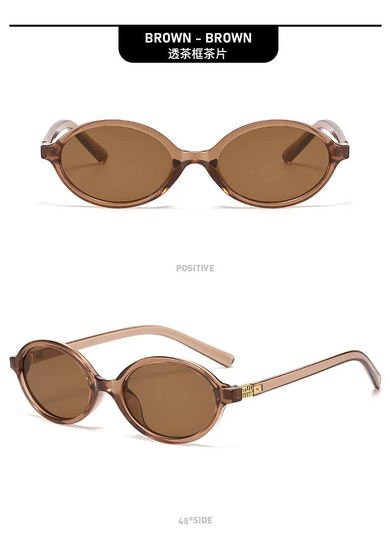 Fashion Small Oval Leopard Sunglasses Women Lovely Ins No Makeup Anti Blue Light Glasses Cute Decorative Computer Glasses 선글라스