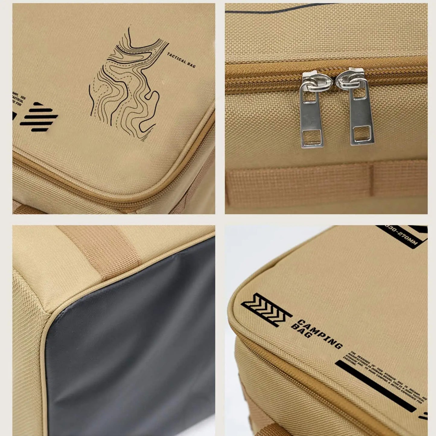 Camping Storage Bag Camping Cookware Organizer Tote Bag 30L Utility Duffel Foldable Container with Handle for Moving Dorm Garage