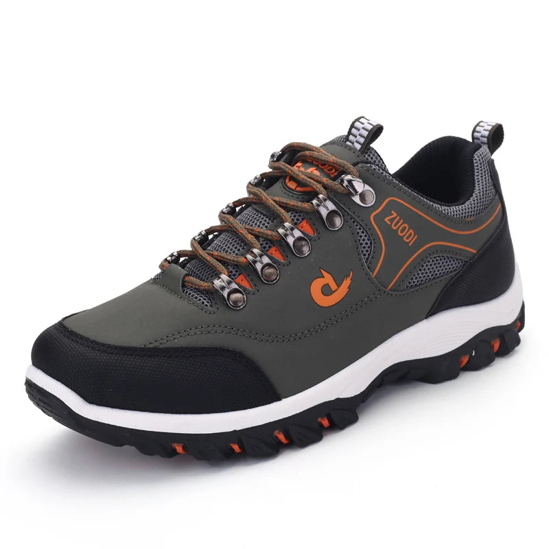 Men's non-slip casual sports shoes wear-resistant hiking shoes Outdoor 2025 fashion comfortable flat walking shoes for men