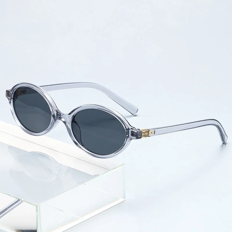 Fashion Small Oval Leopard Sunglasses Women Lovely Ins No Makeup Anti Blue Light Glasses Cute Decorative Computer Glasses 선글라스
