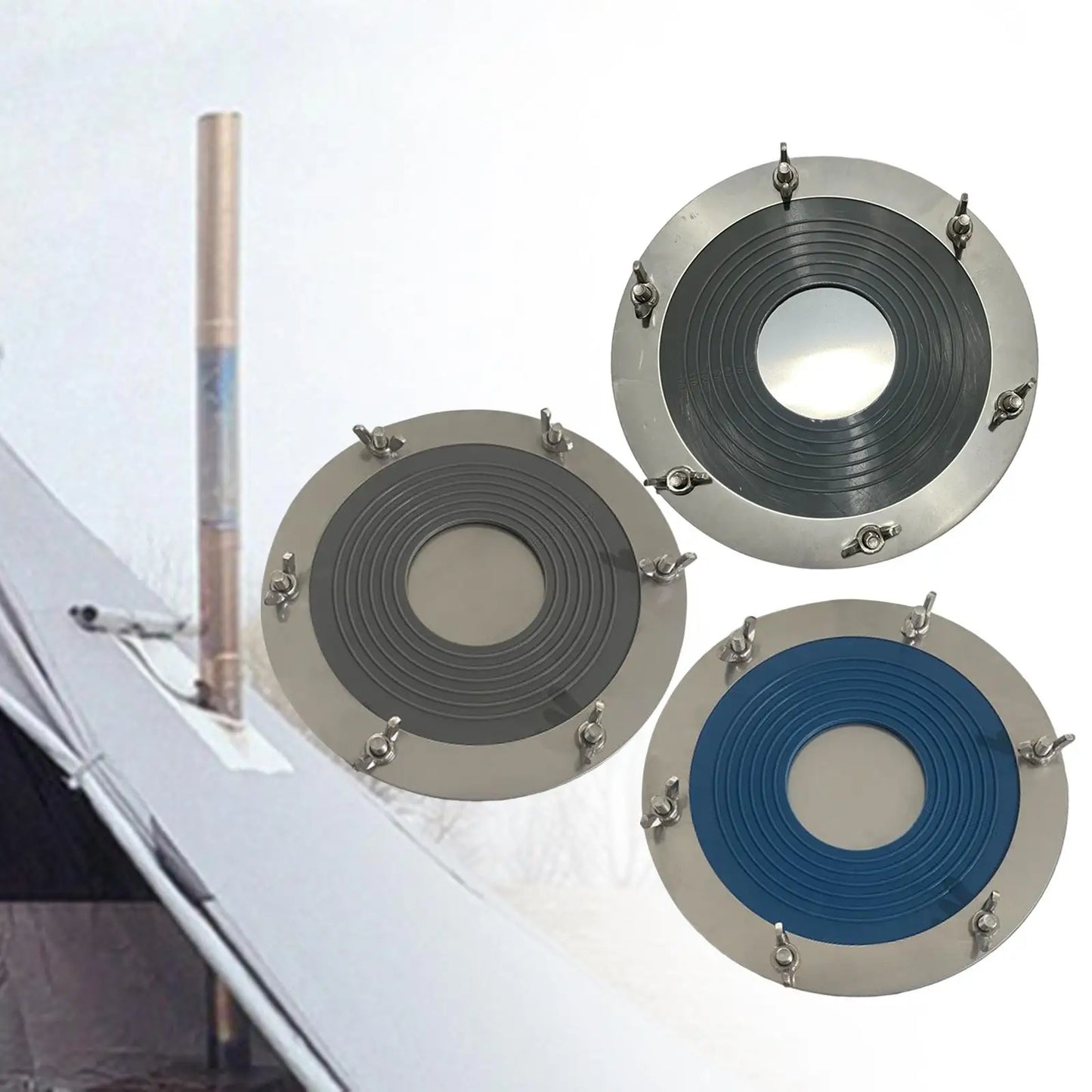 Tent Stove Jack Tent Accessories High Temp Resistant Roof Vent Pipe Flashing Practical Burner Flue Pipe Fitting Stove Vent Acces