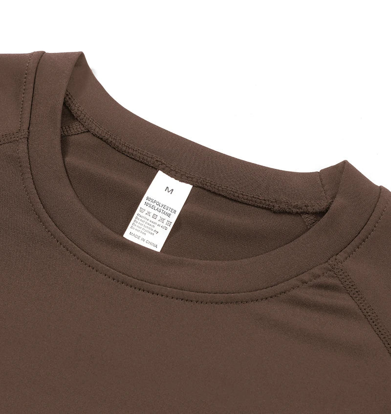 Women's Compression Shirt Short Sleeve Athletic Yoga Running T-Shirt Summer Gym Workout Quick Dry Stretchy Tees Tops Baselayer