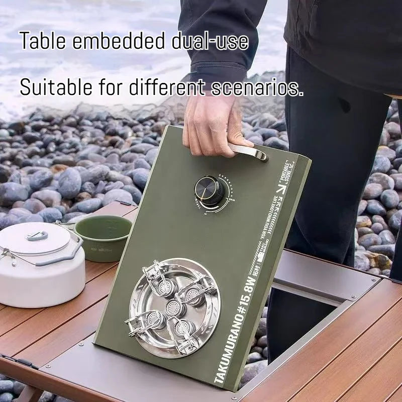 Outdoor Camping Portable Folding Gas Stove Camping Cassette Stove IGT Tabletop Stove Small Cookware Gas Stove Picnic Stove