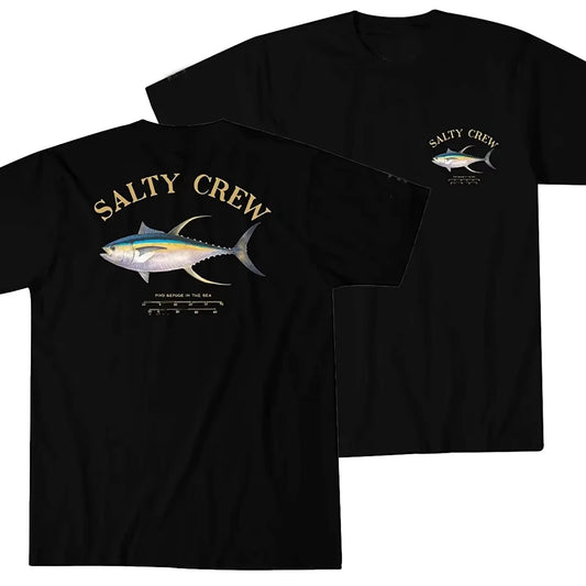 Yellowfin Tuna Fishing Fisherman Angler Gift T Shirt. Short Sleeve Cotton Casual T-shirts Loose Top Summer Casual Tee