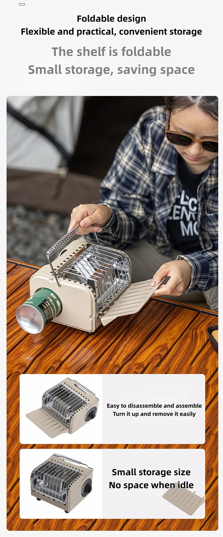Multifunctional Camping Tent Stove Portable Heating Stove Multifunctional Tent Stove For Camping Backpacking Outdoor Escapes