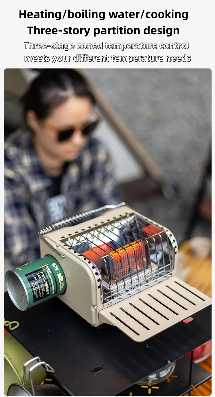 Multifunctional Camping Tent Stove Portable Heating Stove Multifunctional Tent Stove For Camping Backpacking Outdoor Escapes