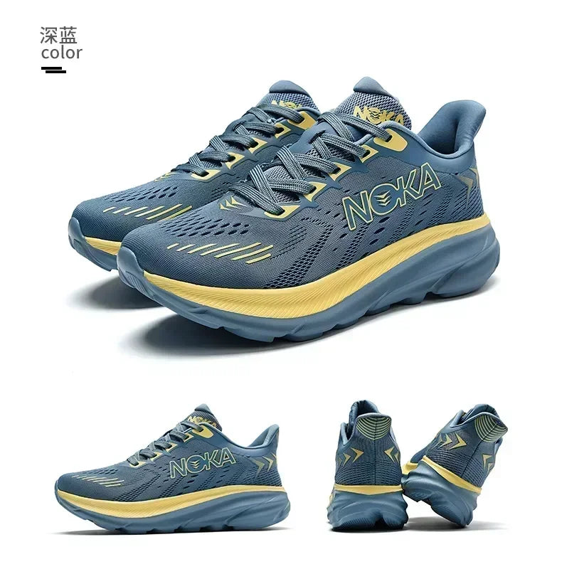 Men's Running Shoes Breathable Cushioning Luxury shoes Trainer Race Outdoor Couple Non-Slip Jogging Sneakers Mesh Off-road Shoes