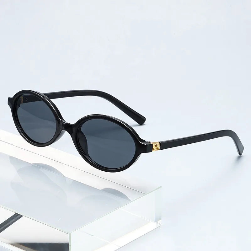 Fashion Small Oval Leopard Sunglasses Women Lovely Ins No Makeup Anti Blue Light Glasses Cute Decorative Computer Glasses 선글라스