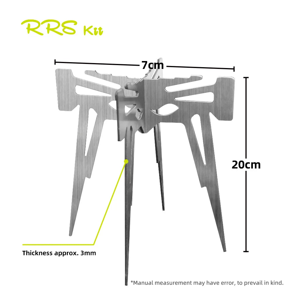 2026Outdoor Camping Incinerator BasePortable Kettle Stand Multifunctional Collapsible Stand Grate Stainless Steel Charcoal Stove
