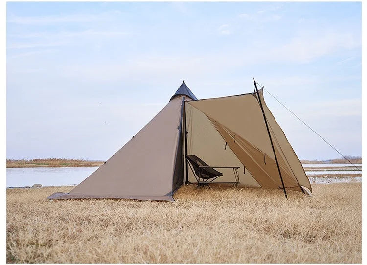 ASTA GEAR Fk 4 Camping pyramid ultralight tent can burn firewood, stove with snow skirt