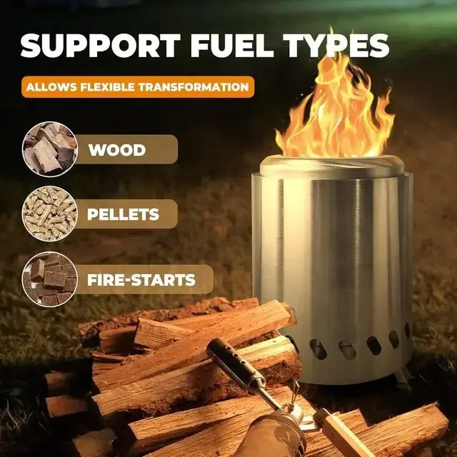 1pcs Portable Mini Camping Stove, Non-smoking, Suitable For Indoor And Outdoor Use, Perfect For Camping, Garden Warmth
