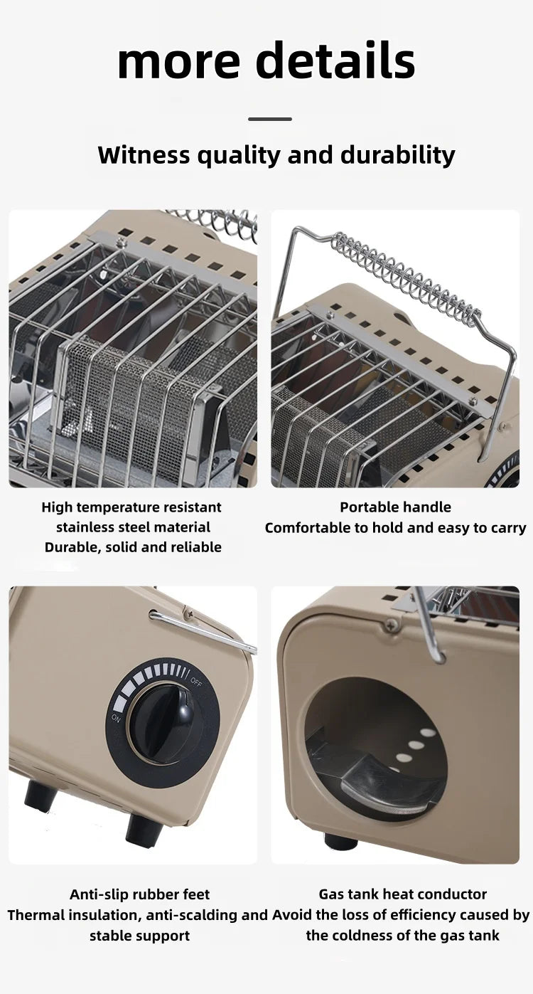 Multifunctional Camping Tent Stove Portable Heating Stove Multifunctional Tent Stove For Camping Backpacking Outdoor Escapes