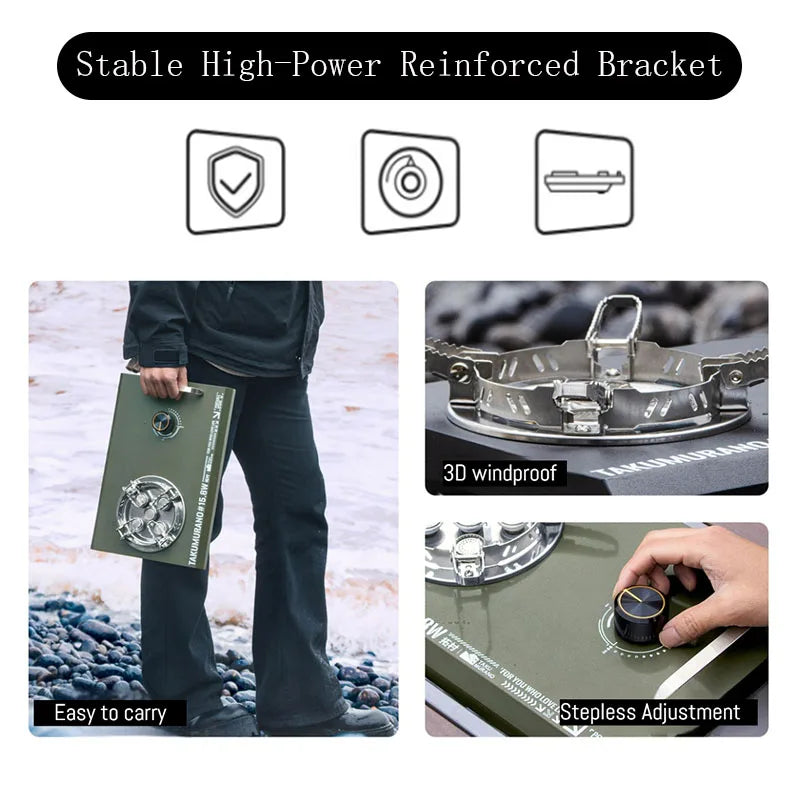 Outdoor Camping Portable Folding Gas Stove Camping Cassette Stove IGT Tabletop Stove Small Cookware Gas Stove Picnic Stove