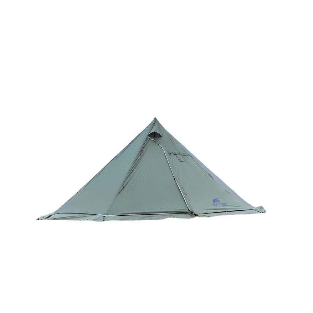YOUSKY Winter Snow Skirt Outdoor Camping Tent with Chimney Wood Stove Large Pyramid Tent for Hot and Cold Weather Camping