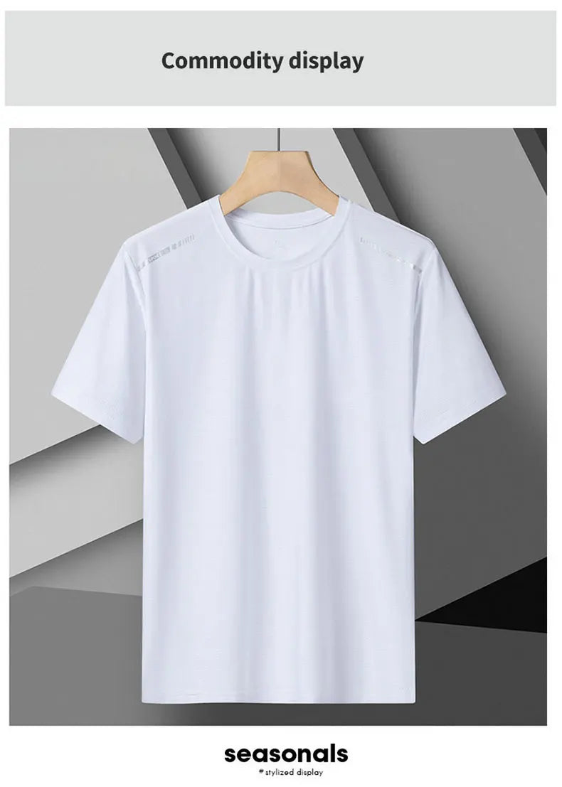 Women Reflective Running T-Shirt - High Elastic Breathable Quick-Dry Ice Silk Sport Top for Summer, Cool Short Sleeve Active Tee
