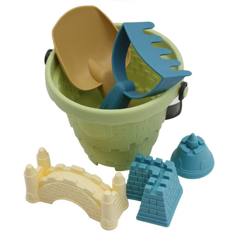Beach Sensory Bucket Toys for Kids Sand Plage Play Toys for Children Parent-Children Interactive Beach Water Play Toys for Kids